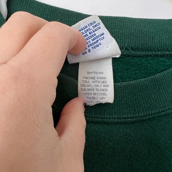 Santee Christmas Santa VW Beetle Car Green Crewneck Sweatshirt - Picture 4 of 4